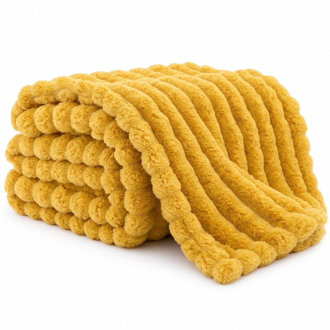The Calm Spot Blanket - golden yellow plush dog blanket